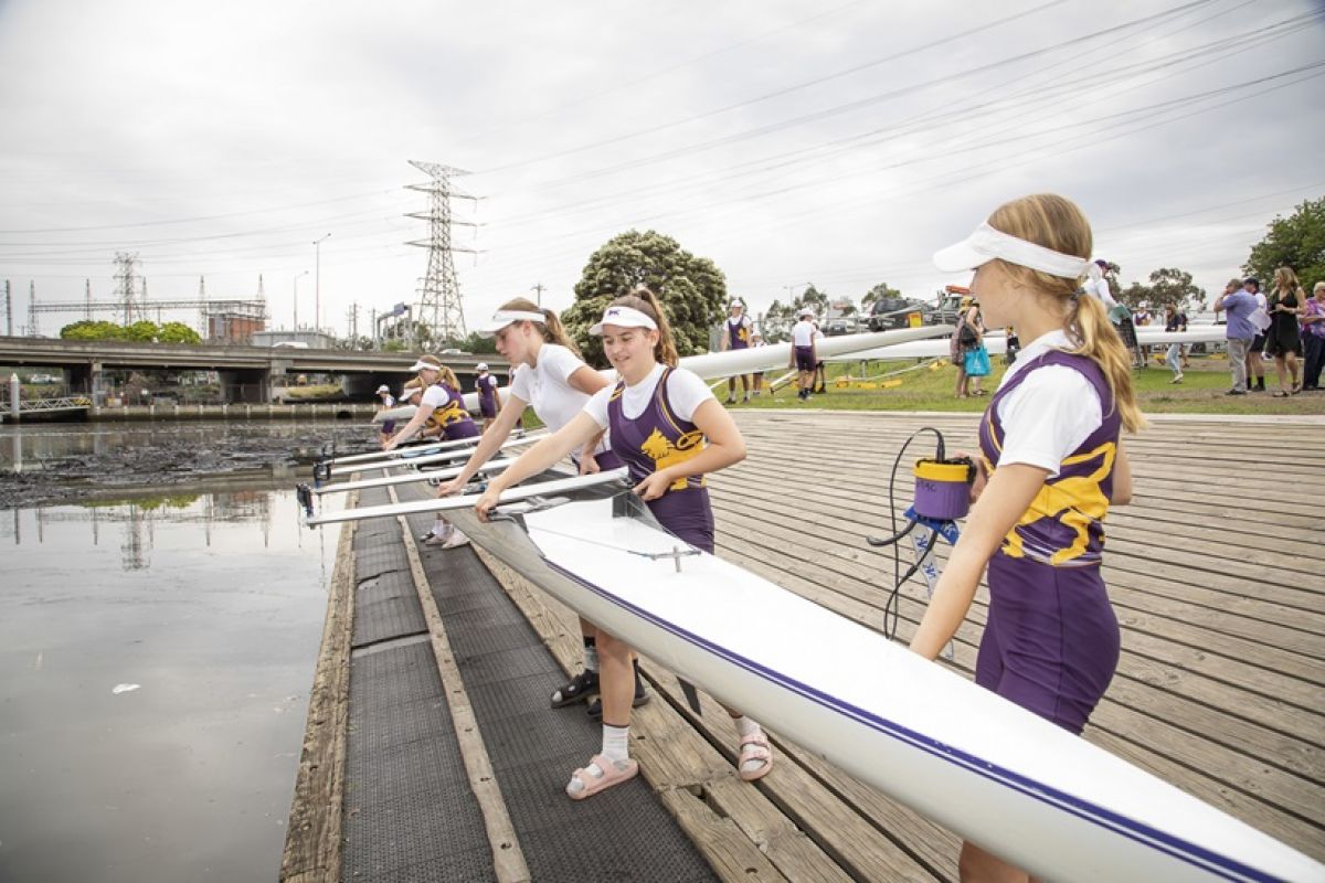 Wesley College Rowing Celebration and boat naming day