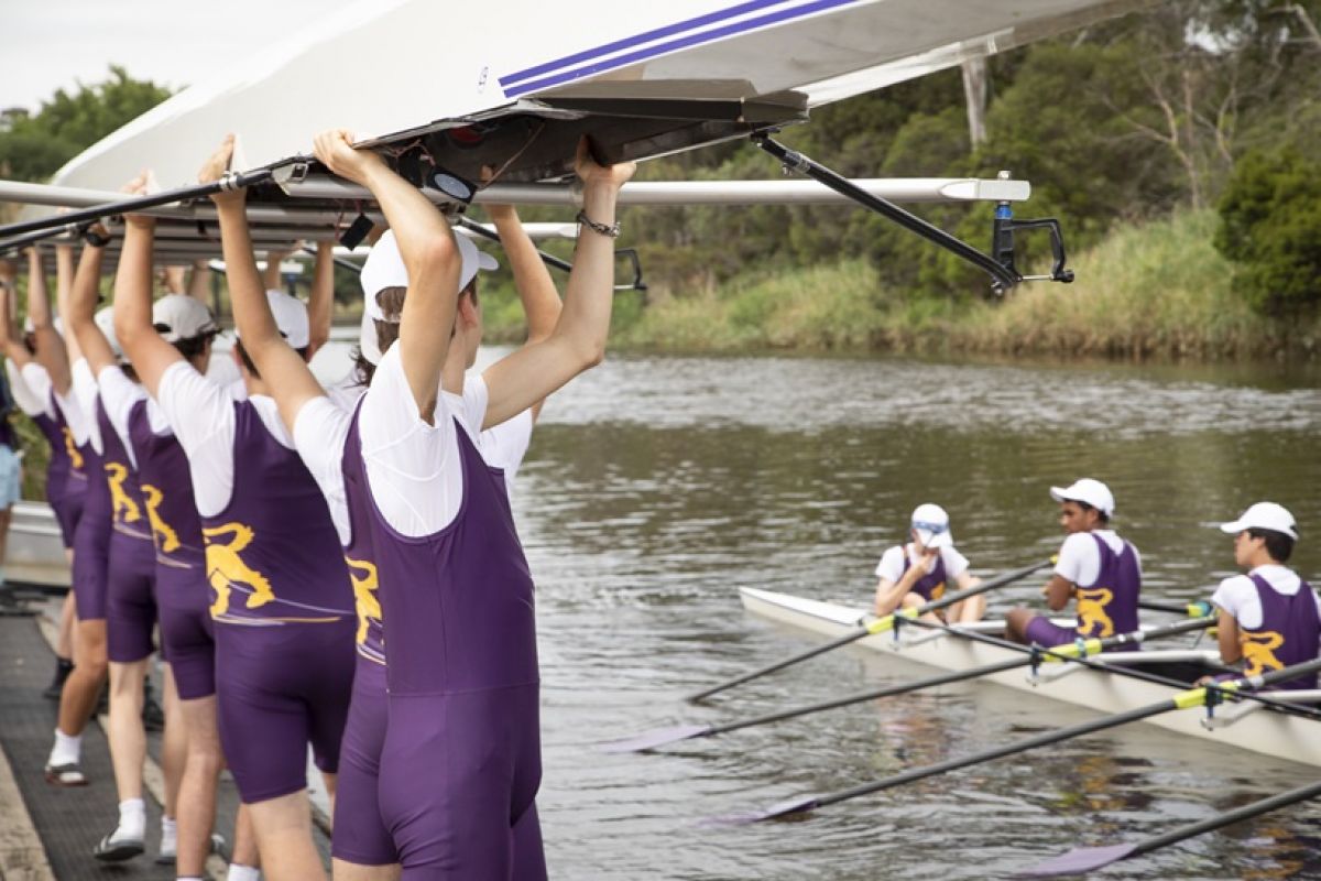 Wesley College Rowing Celebration and boat naming day