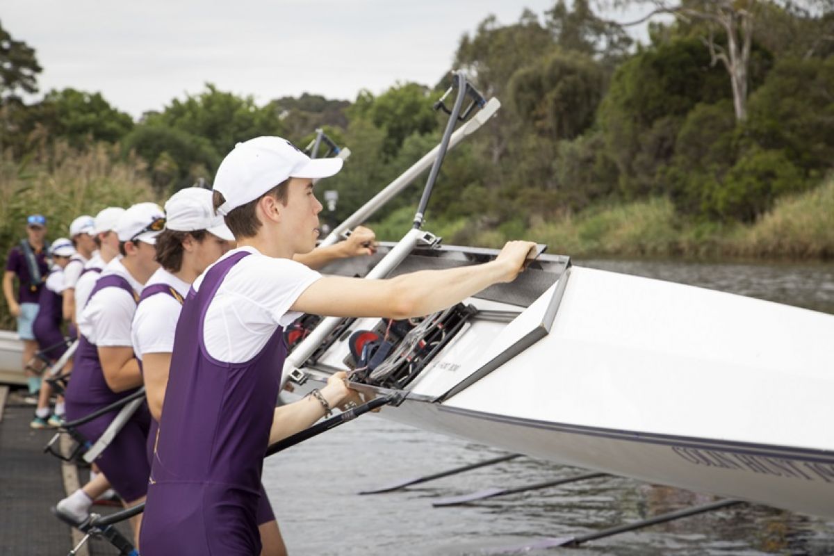 Wesley College Rowing Celebration and boat naming day