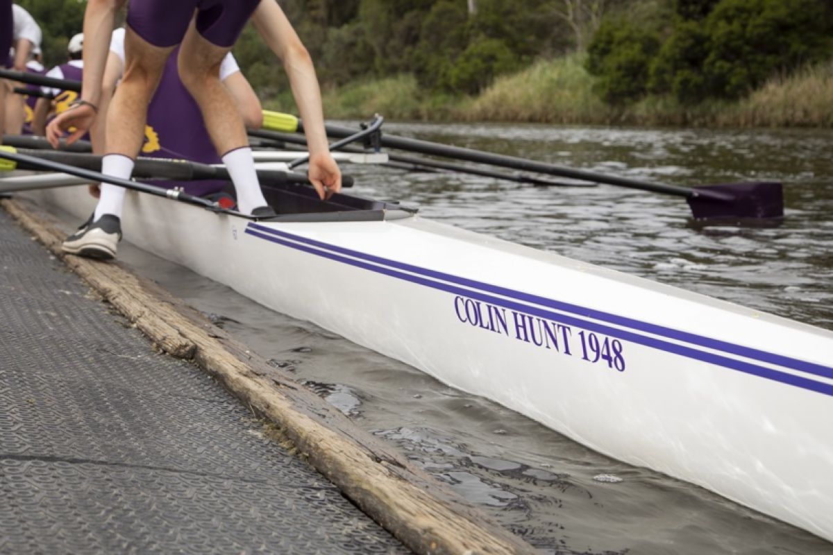 Wesley College Rowing Celebration and boat naming day