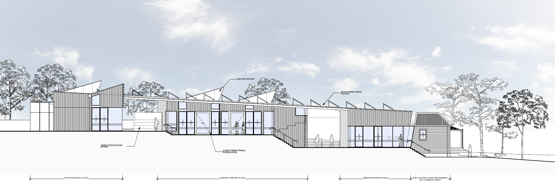 Architect's impression of Clunes site (drawing)