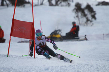 Champion skier