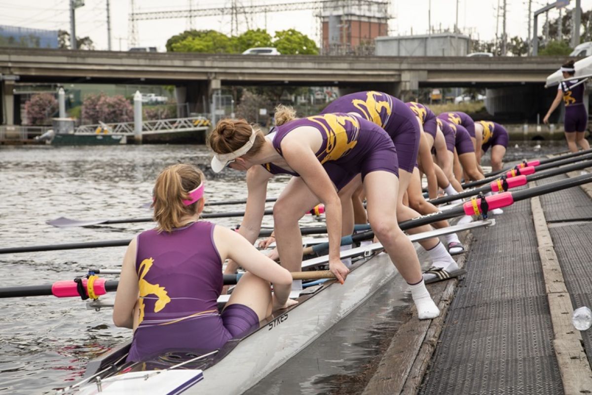 Wesley College Rowing Celebration and boat naming day