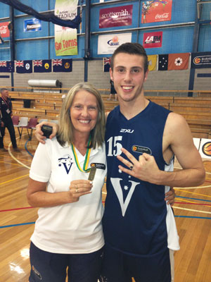 Winning gold at the National Basketball Championships