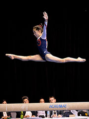 Sarah soars to first place