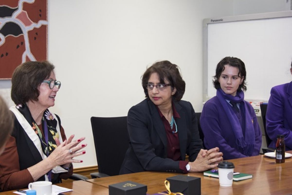 Dr Siva Kumari visits Wesley