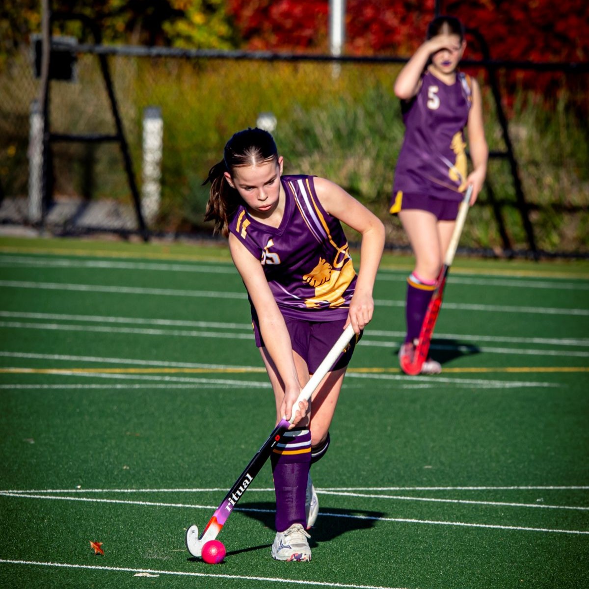 Girls' Hockey player Evie