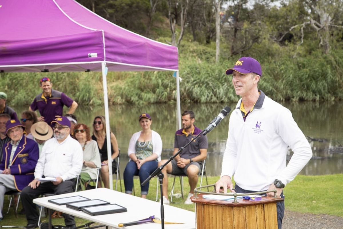 Wesley College Rowing Celebration and boat naming day