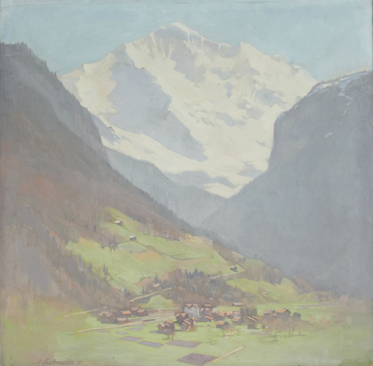 Village in the Snow clad Mountains, 1938