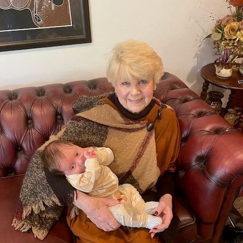 Margaret Dawson and grandson Harvey