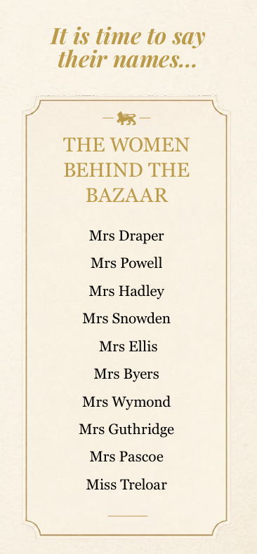 The women behind the Grand Fancy Bazaar