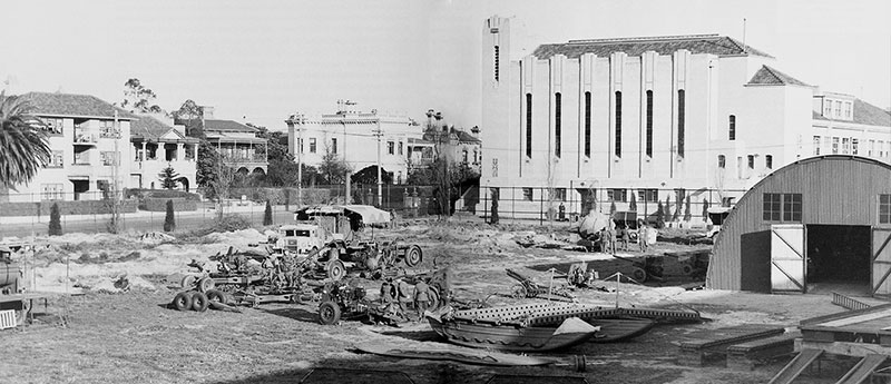 Australian Army occupies Wesley College 1942