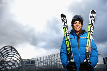 Olympic skier