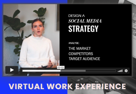 Screengrab from Virtual Work Experience promotional video