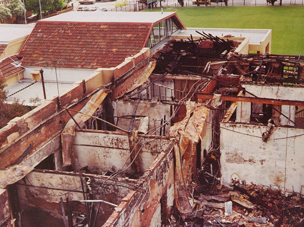 Wesley College fire 1989