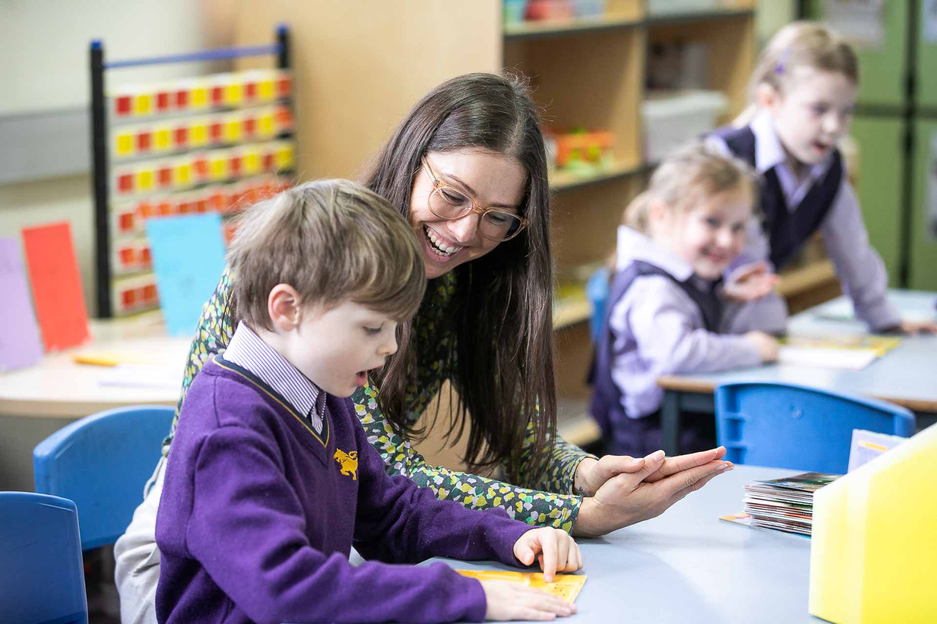 Students and teacher at pastoral care