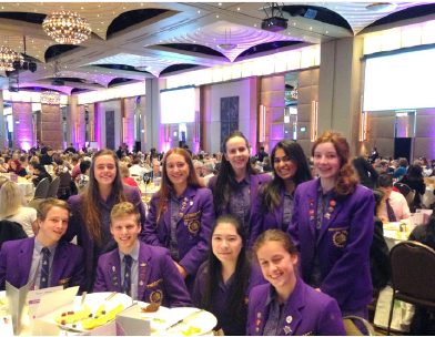 St Kilda Road students at a Women in Rotary Breakfast as a part of International Women's Day celebrations