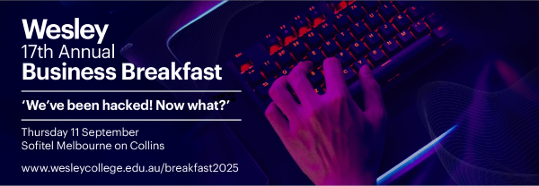 Wesley College Annual Business Breakfast 2025