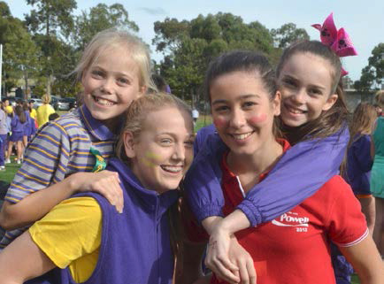 Michaela Young, Maeve McGarrity, Lucy Richardson, Tahlia Punter at Glen Waverley House athletics