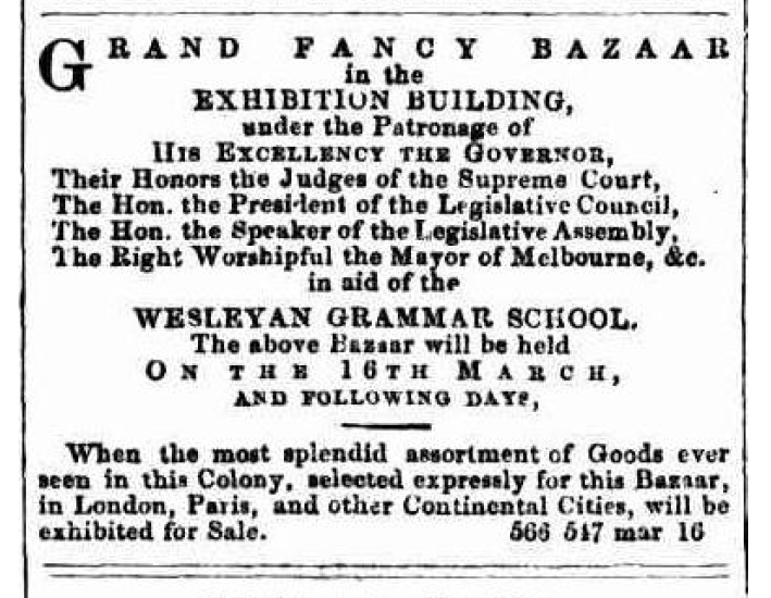 Advertisement in The Argus