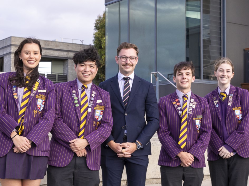 OWCA President Tom with School Captains